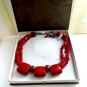 Real coral necklace